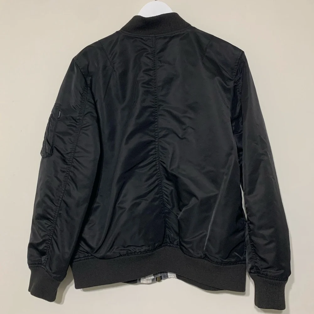 🔥 Supreme Bomber Jacket Reversible Checkered Black Medium - Picture 4 of 6